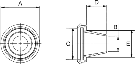 Ringe Ø 4,8, Typ 67 Zeichnung