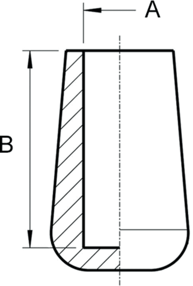 Rohrkappen Ø6,0 / L=11,0 Zeichnung