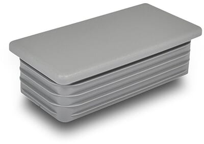 Lamellenstopfen 60x20 mm Rohrstopfen Fusskappen Rechteckrohr Endkappe, 1,47