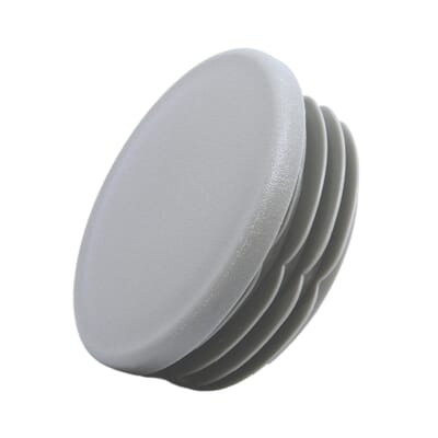 Lamellenstopfen oval 30 x 15 mm silbergrau | Dein Teflongleiter Online Shop