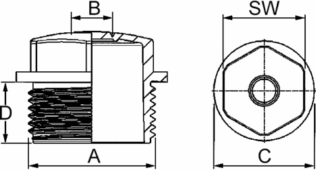 Würgenippel M63x1,5 Zeichnung