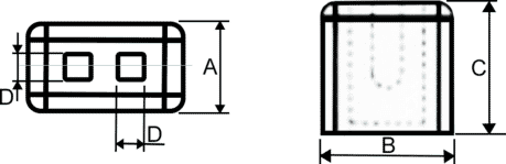 Kunststoffsiegel 9x5x9 Zeichnung
