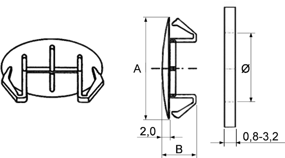 Qrity 20 Pezzi Tappi Copriforo 18mm in Plastica, Tappi per Fori di