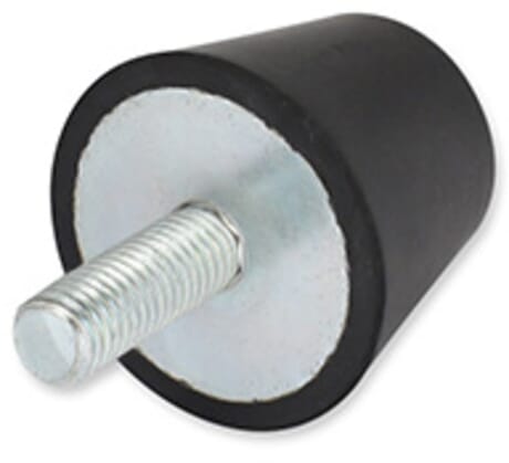 Gummi-Metall-Anschlagpuffer AG M10x25