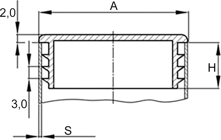 Emico Lamellenstopfen 35mm 4 Stück - Rohrstopfen PE Schwarz Für 1,0-3,0mm Wandstärke