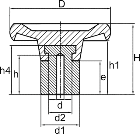 Scheibenhandräder Ø200 / Form N Zeichnung