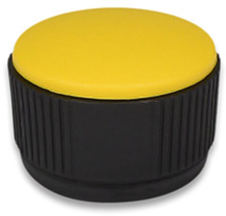 Rändelmuttern M10 / Kappe gelb