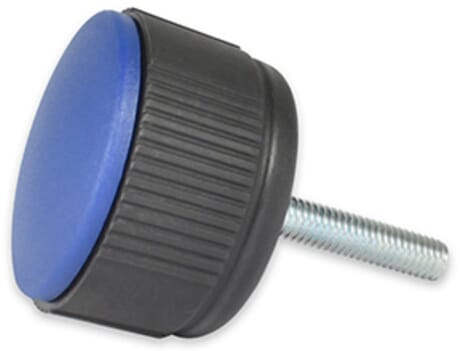 Rändelschrauben M10x40 / Kappe blau