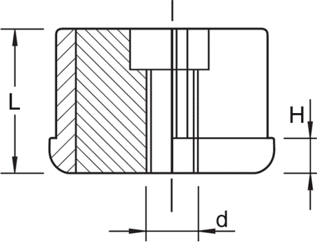 Gewindestopfen 60x120x3 M20 Zeichnung