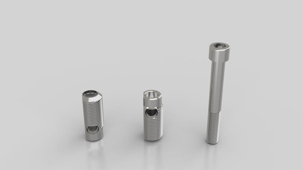 Stoss Nut Automatik-Stoß-Verbinder Set, Nut 8, Edelstahl blank | Syskomp